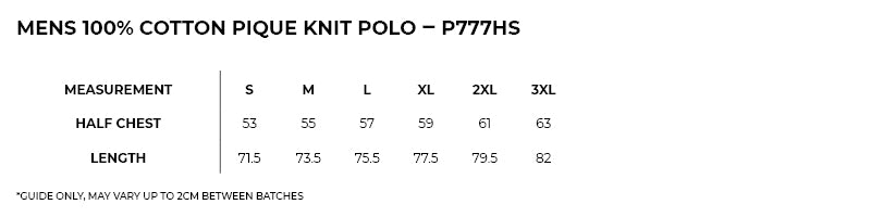 Men's Cotton knit Pique Polo